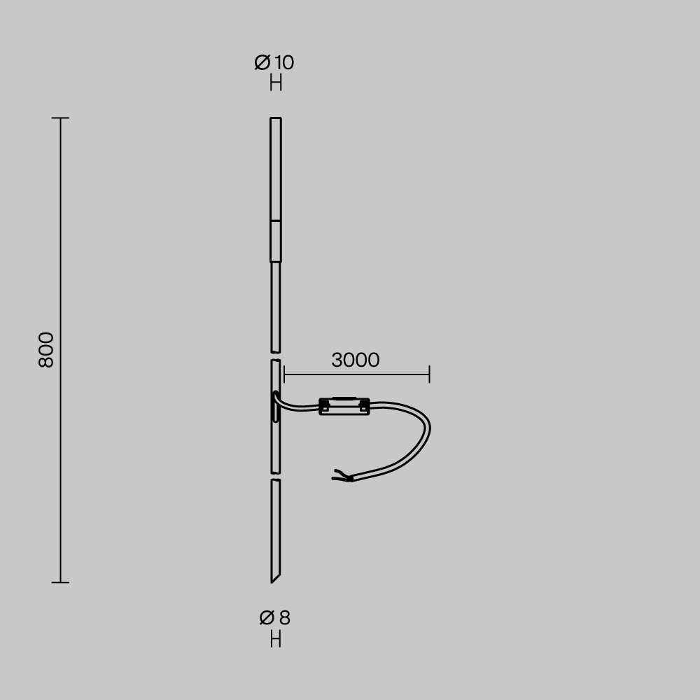Наземный фонарь Flare S Maytoni O524FL-L2PT3K
