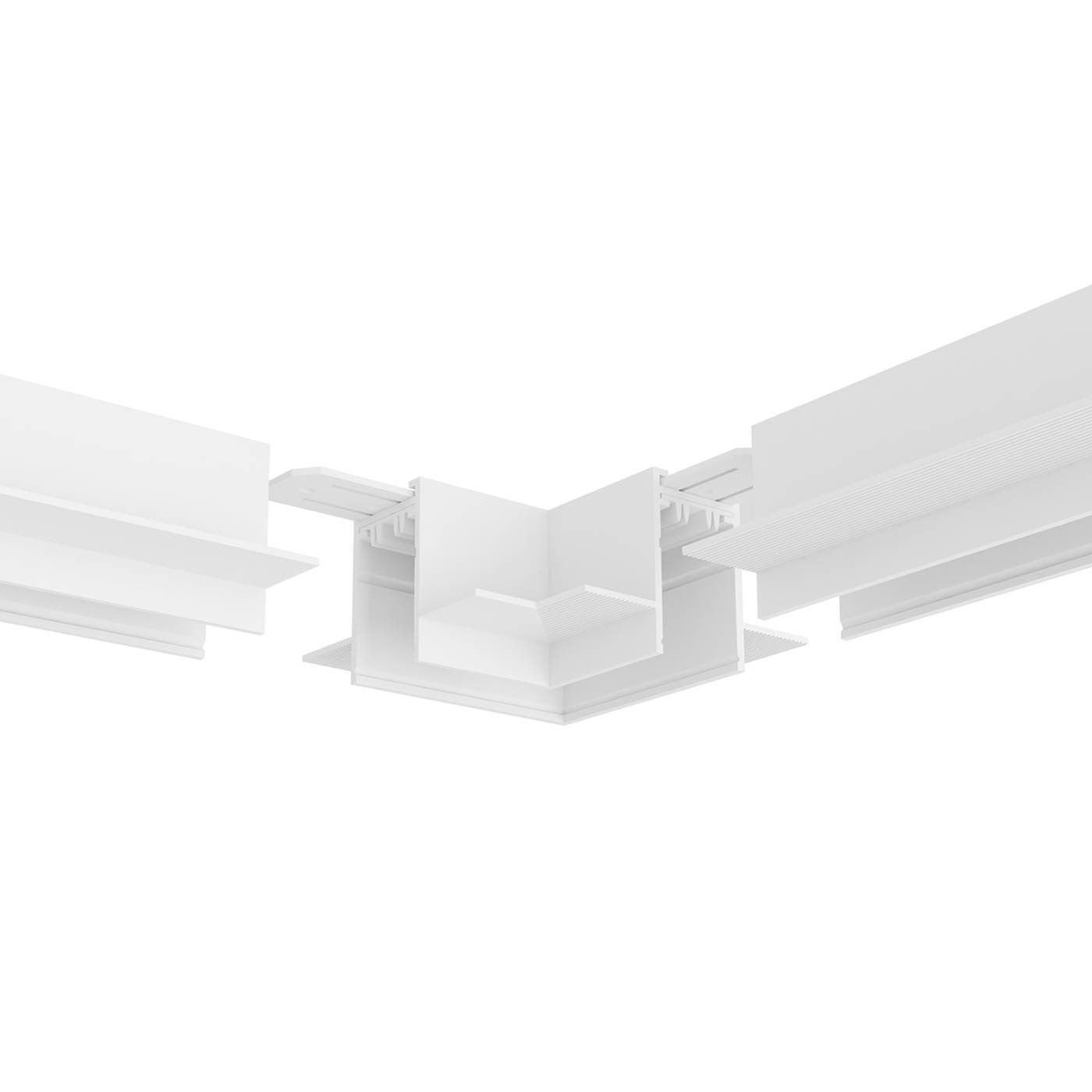 Угол потолок-потолок встраиваемый под ГКЛ Denkirs Smart TR2112-WH