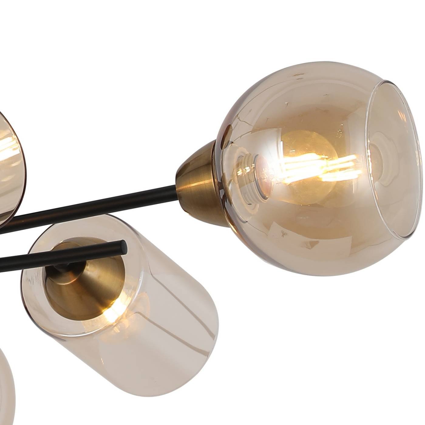 IL8243-6COU-79 BK GD Потолочная люстра ILLUMICO IL8243-6COU-79 BK GD