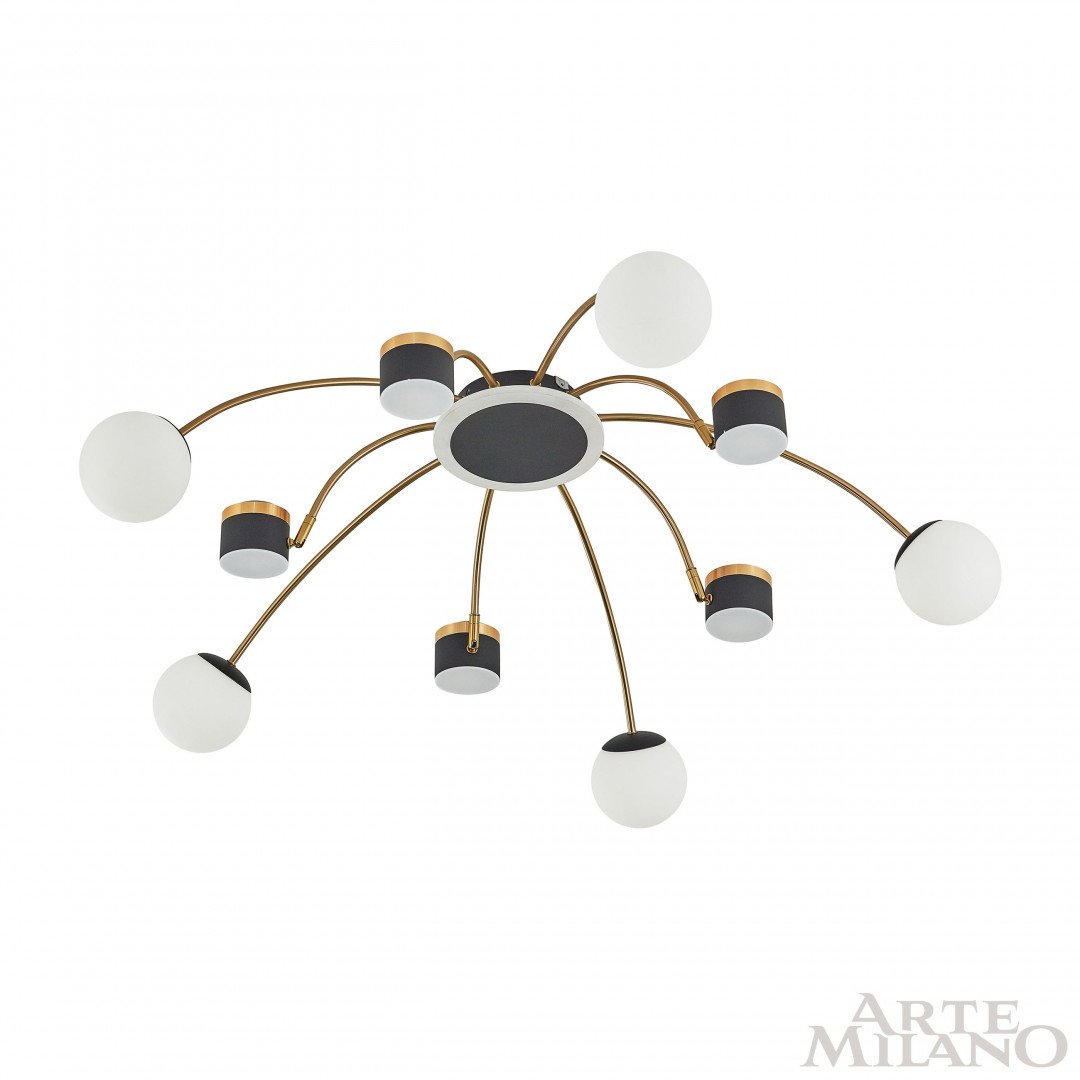 Потолочная люстра Arte Milano Ferrara71040 272040/10 BK/GD