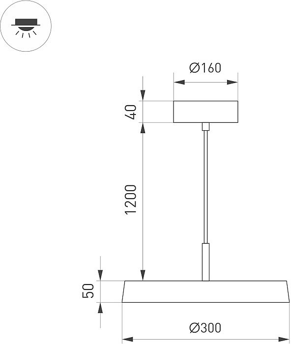 Светильник подвесной Arlight Elegant 033914(1)