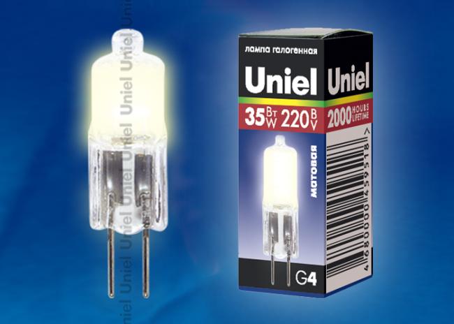 JC-220/35/G4 FR Галогенная лампа Uniel JC-220/35/G4 FR
