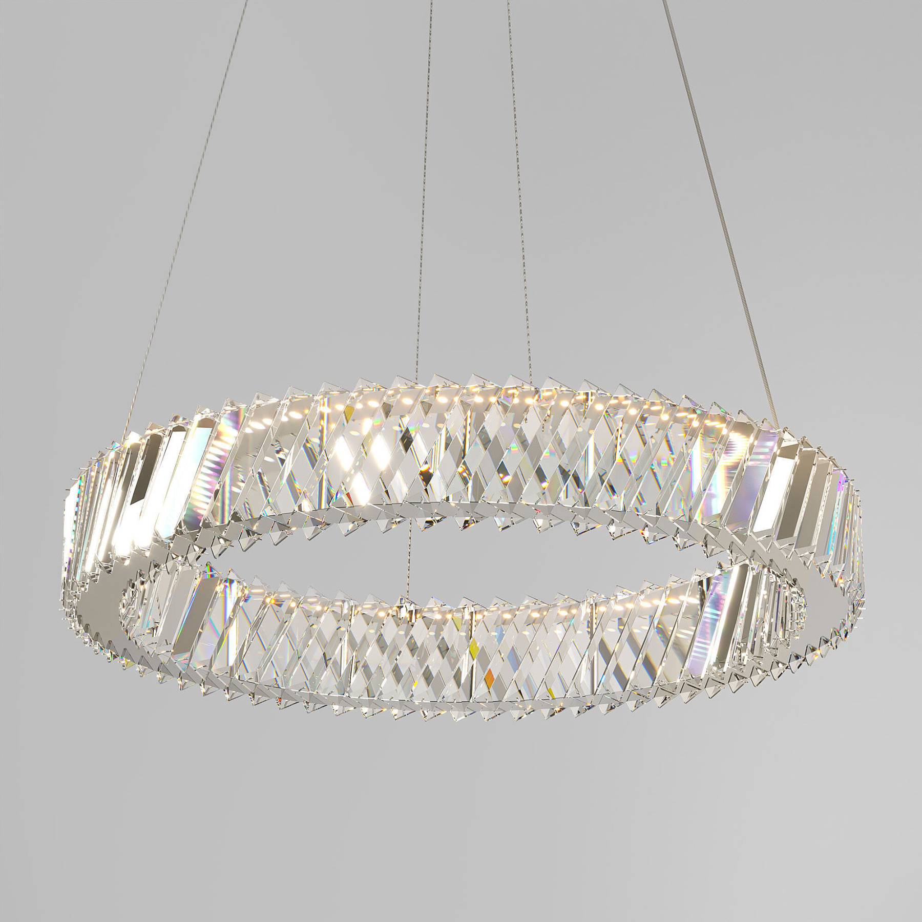 101004 LED никель хрусталь Strotskis Подвесная люстра Eurosvet Solis 101004 LED никель хрусталь Strotskis