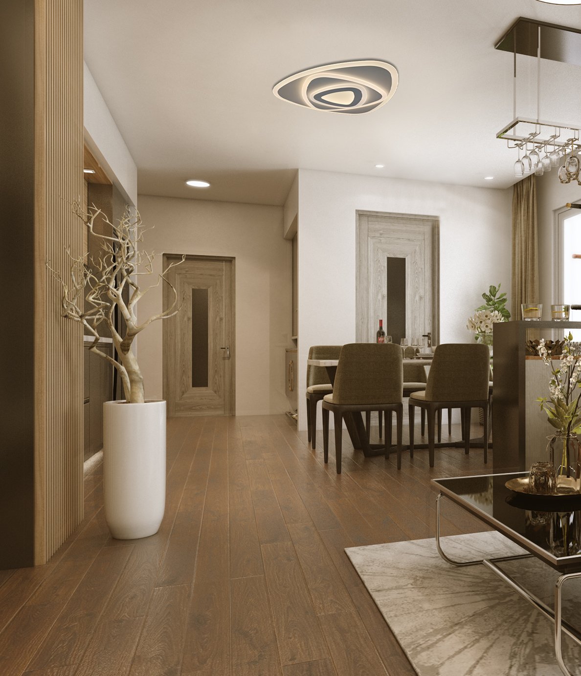 Потолочная светодиодная люстра LED Natali Kovaltseva LED LAMPS 6058