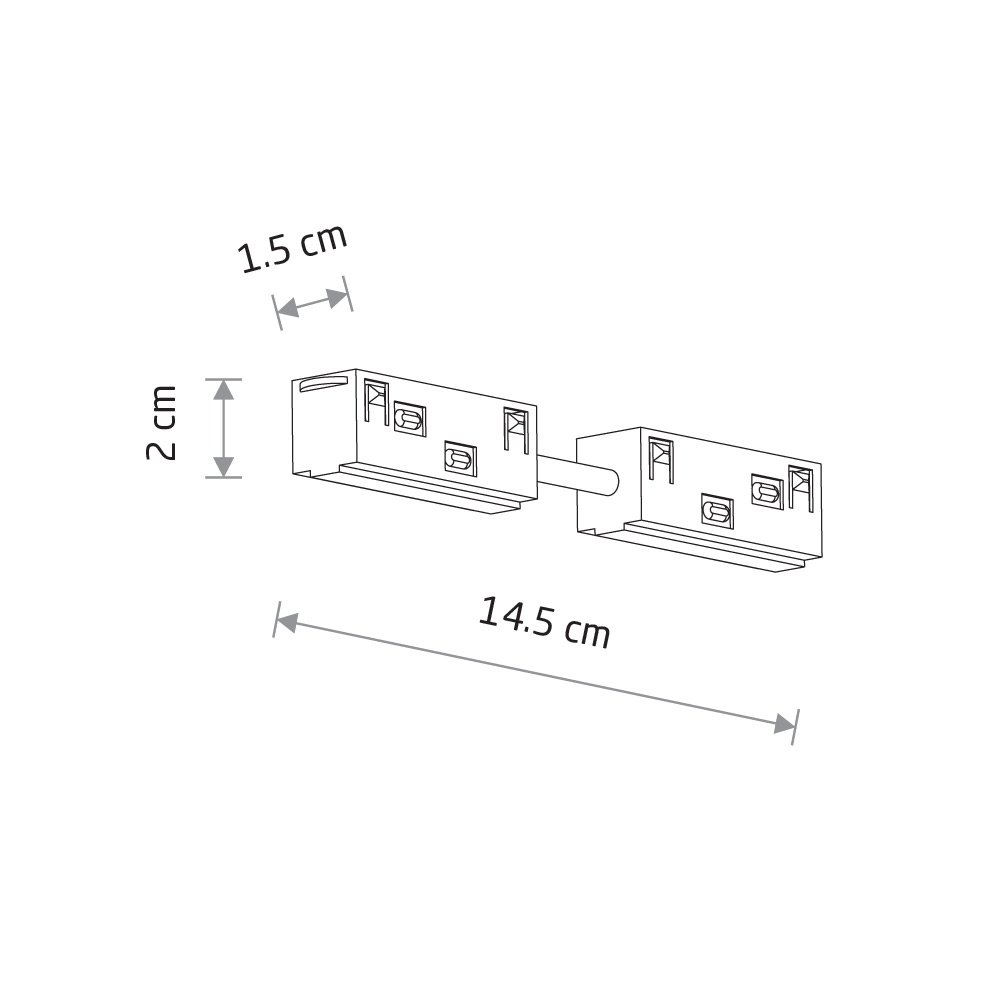 Коннектор для магнитных треков прямой Nowodvorski Lvm 11628