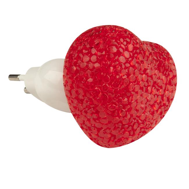 DTL-309-Сердечко/RED/1LED/0,1W Детский ночник Uniel DTL-309-Сердечко/RED/1LED/0,1W