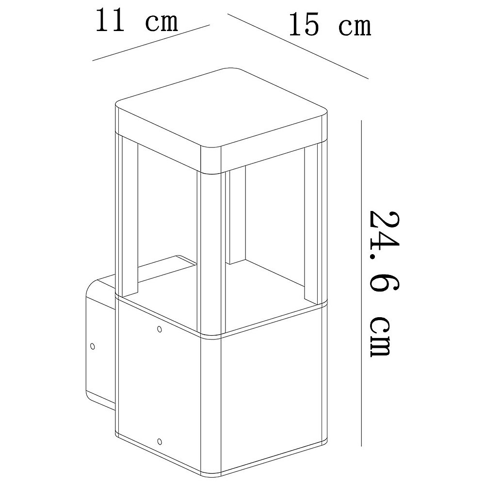 A2726AL-1BK Уличный настенный светильник Arte Lamp Pherkad A2726AL-1BK