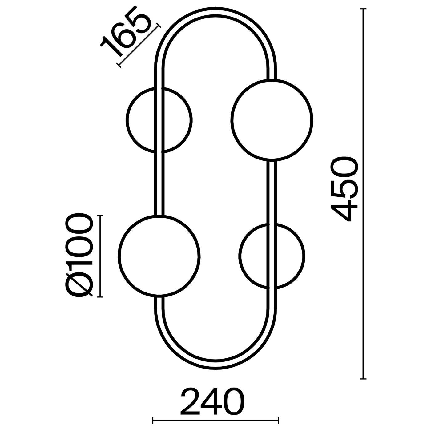 Настенное бра Freya Inversion FR5233WL-02BS