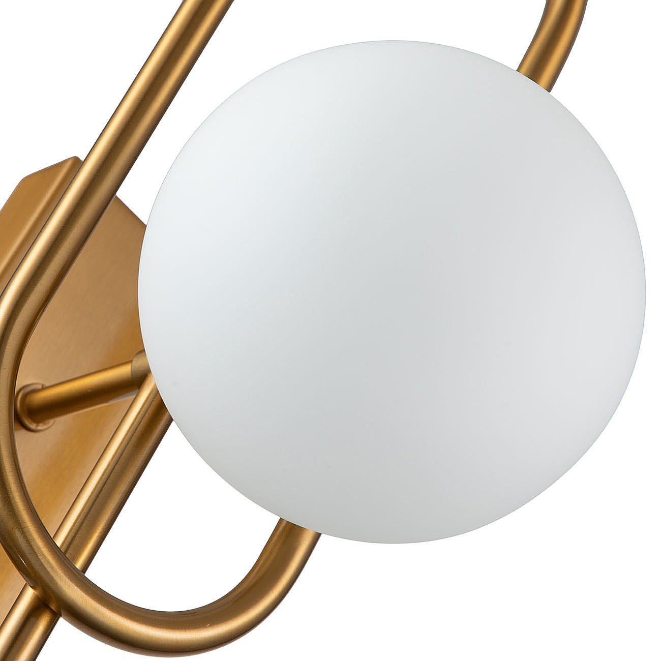 V000151 Настенное бра Indigo Opaco 11015/2W Brass V000151