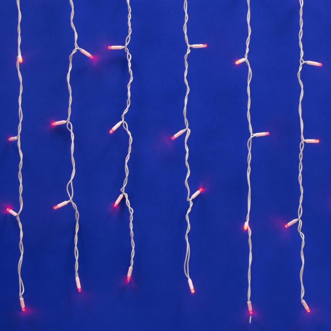 Занавес светодиодный со статическим свечением, 3х2м Uniel ULD-C2030-240/SWK RED IP67