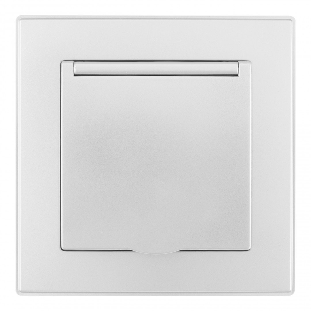 SET06-1-41-1 silver Розетка Arte Milano Set06-1 SET06-1-41-1 silver