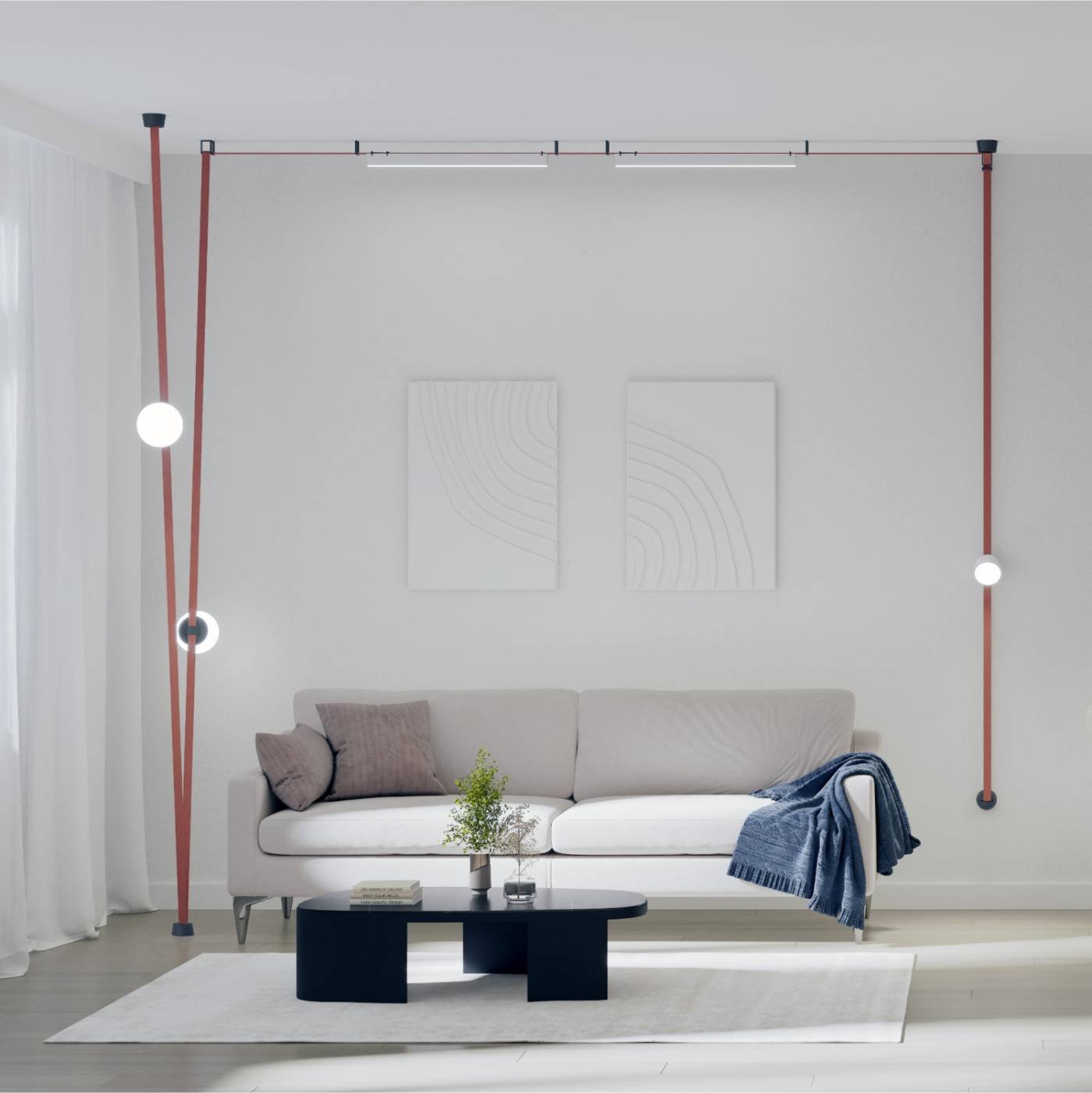 DK5552-BK Cветильник для трека-ремня Denkirs Belty Orb DK5552-BK