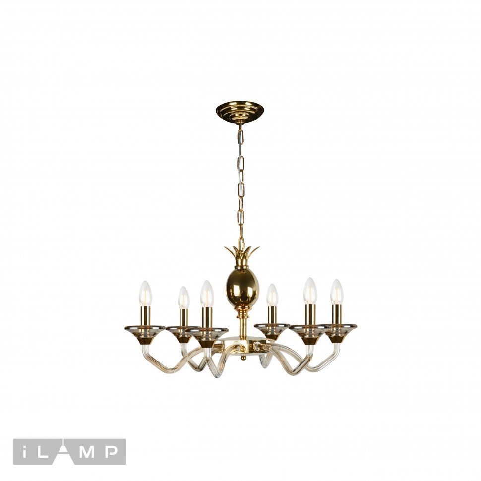 YT2049-6 GD+COG Люстра подвесная Flo iLamp YT2049-6 GD+COG