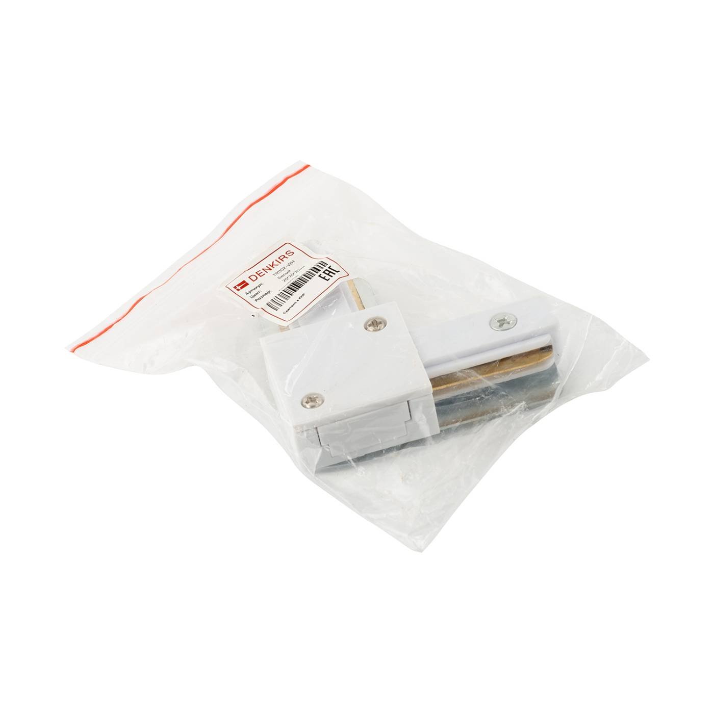 Коннектор для шинопровода Denkirs Dk Track White TR1102-WH
