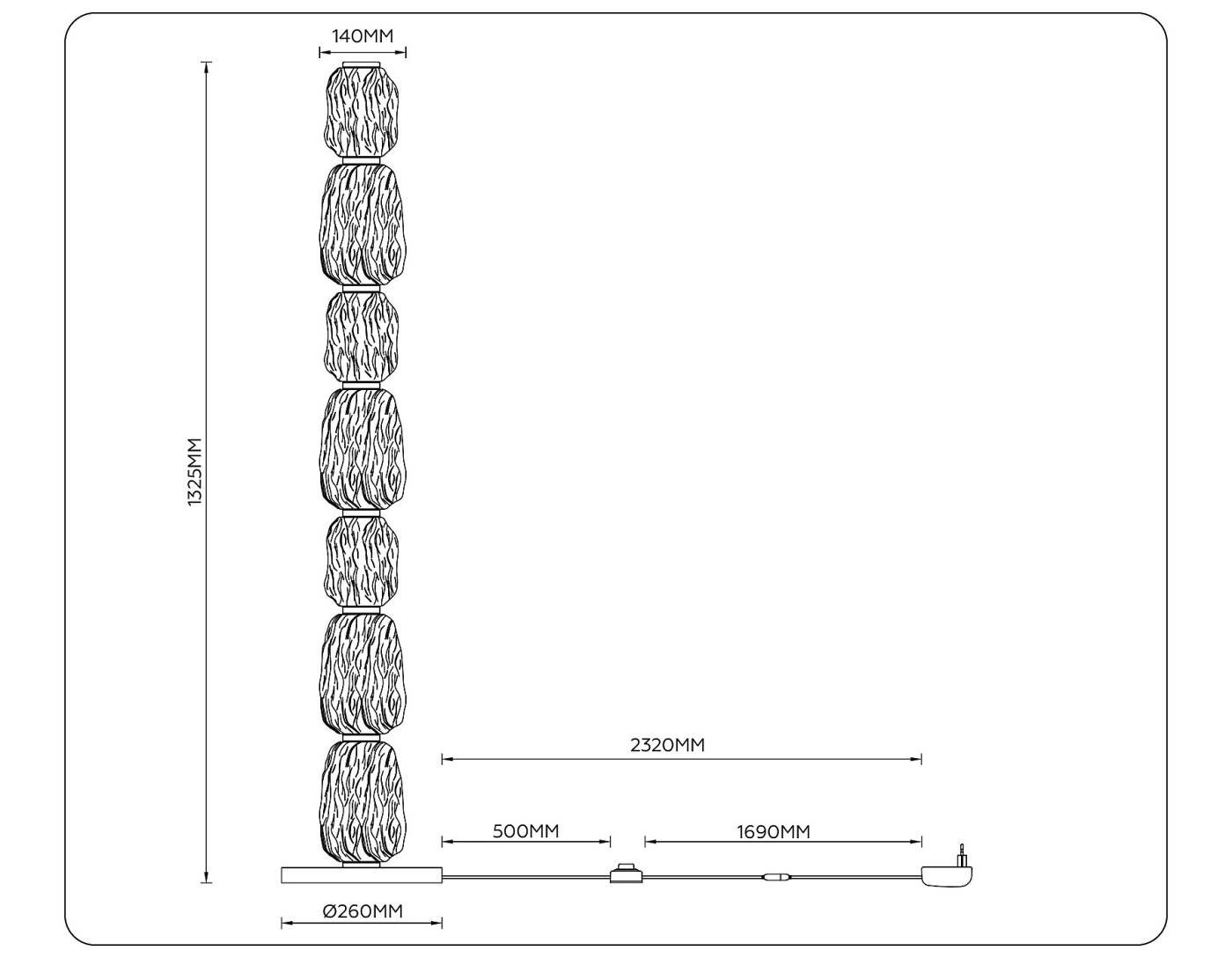 Торшер Ambrella Crystal LH30112