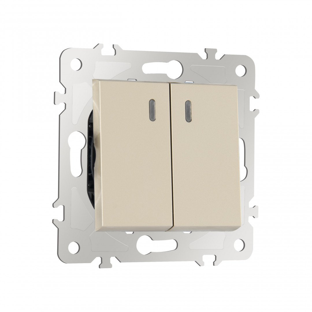 Выключатель Arte Milano Am-203 203.33-2.shampan