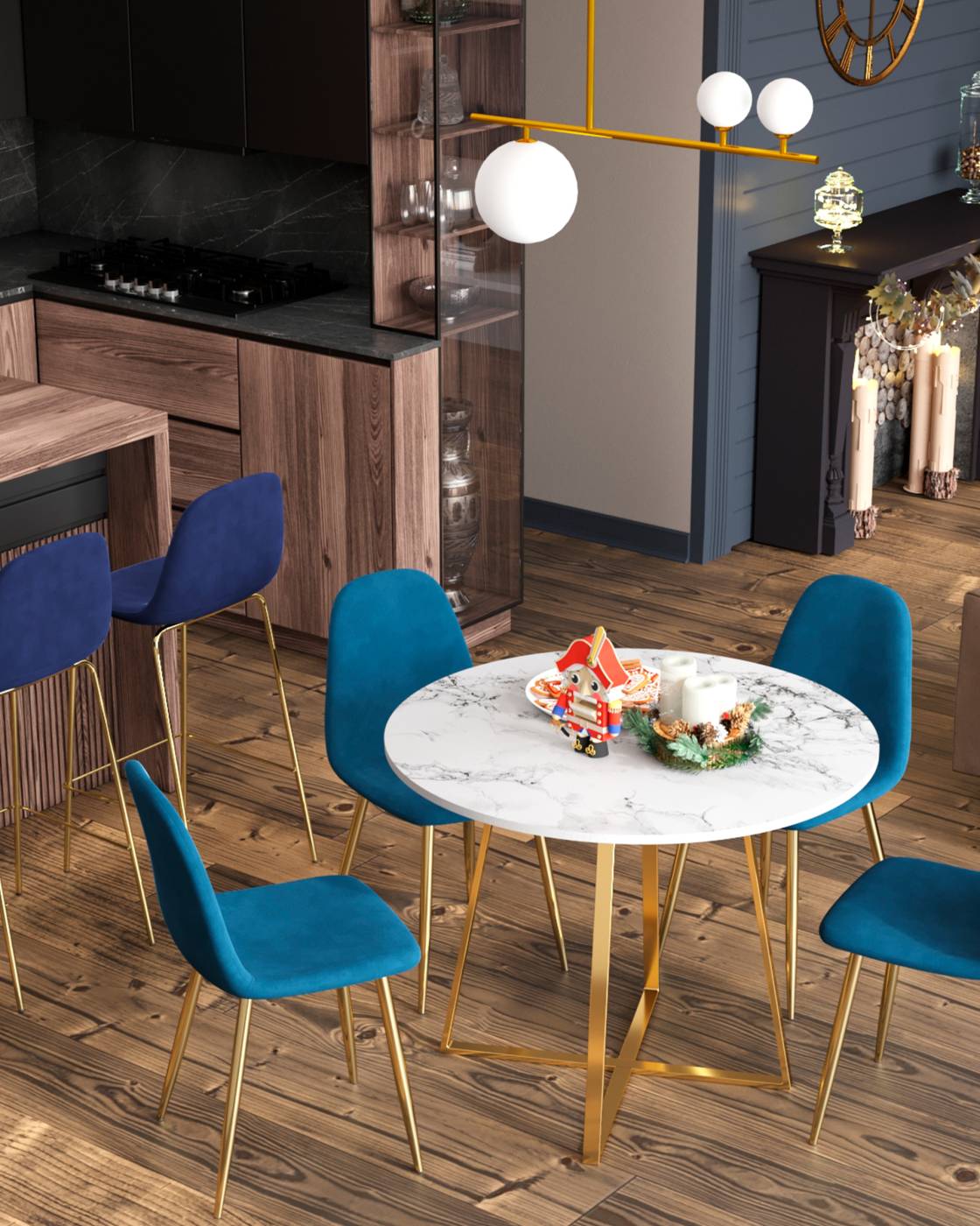 Комплект стульев Stool Group OS-001L-V HLR-64 DUAL X4