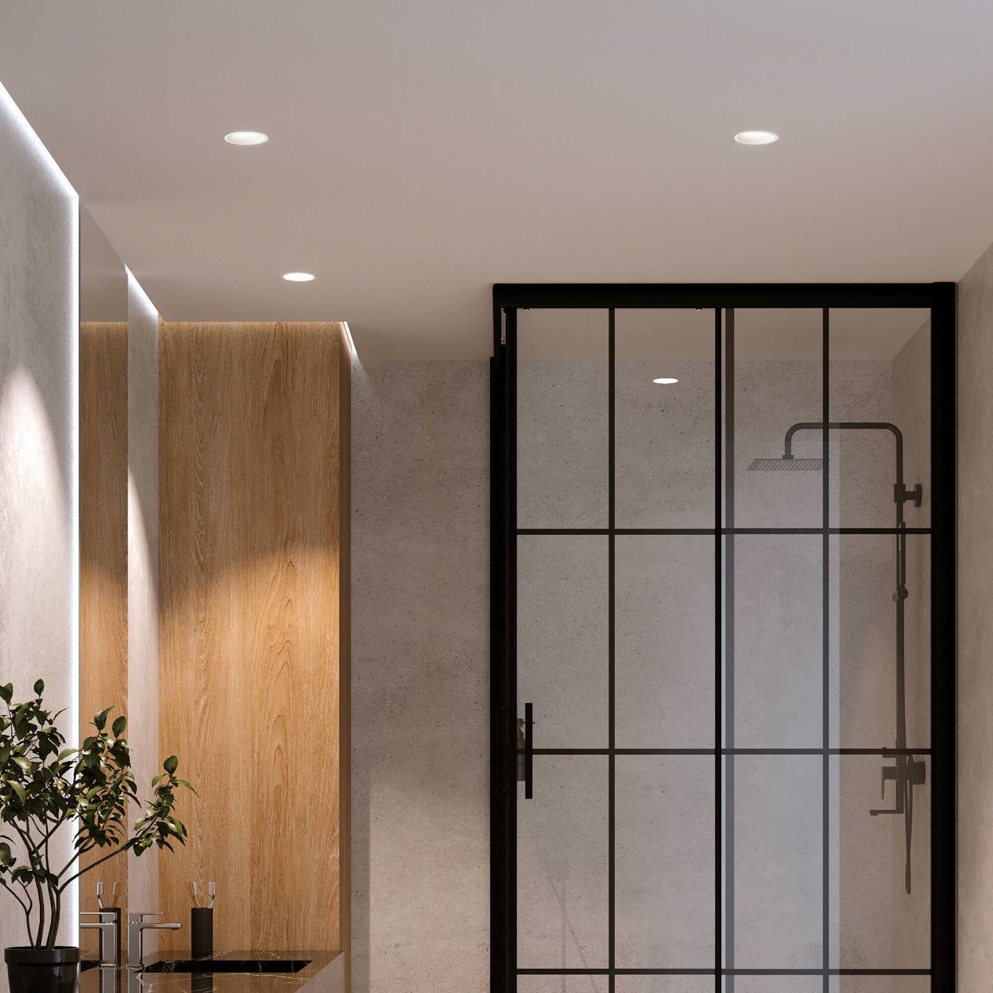 Встраиваемый светильник Elektrostandard Arco 15274/LED 12W 3000K белый IP44