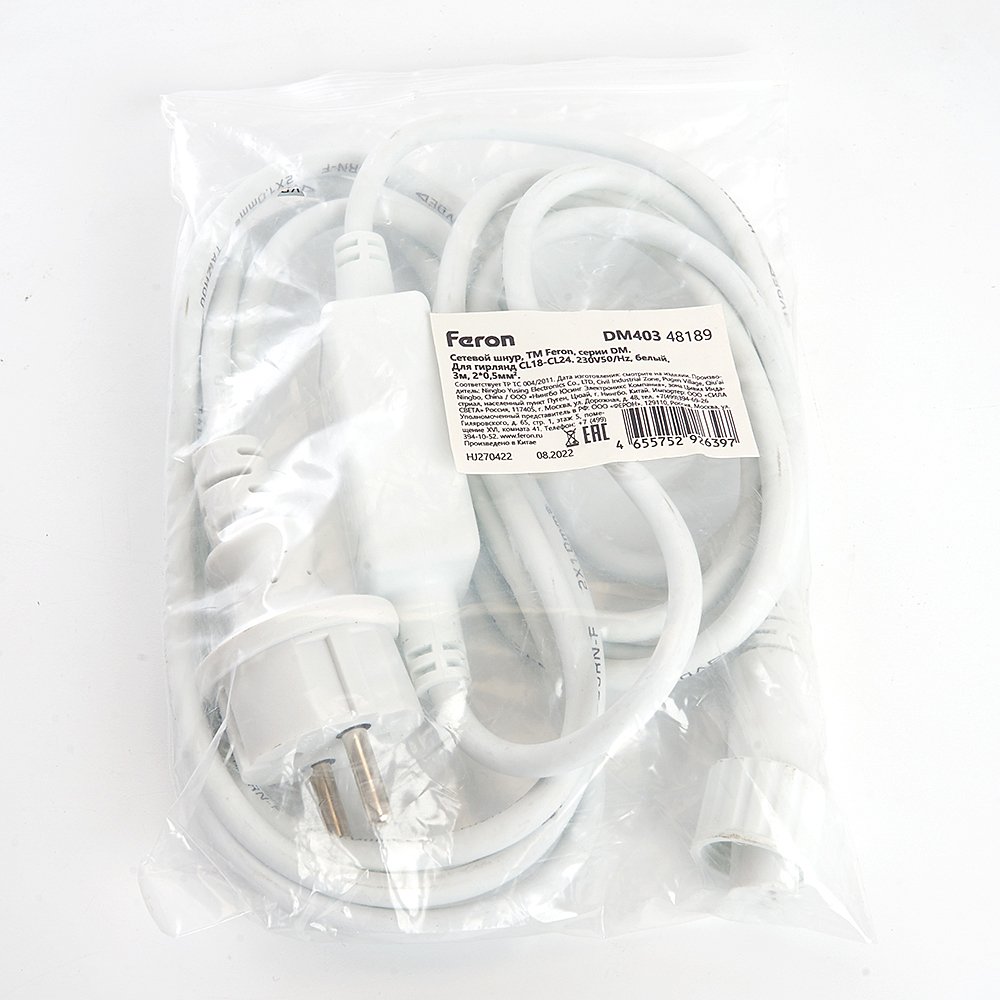 48189 Сетевой шнур Feron DM403 48189