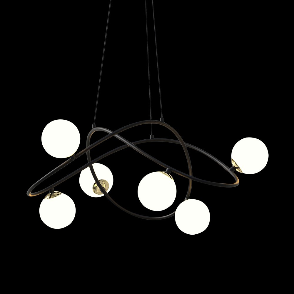 P0691-6A black Подвесная люстра Delight Collection P0691 P0691-6A black