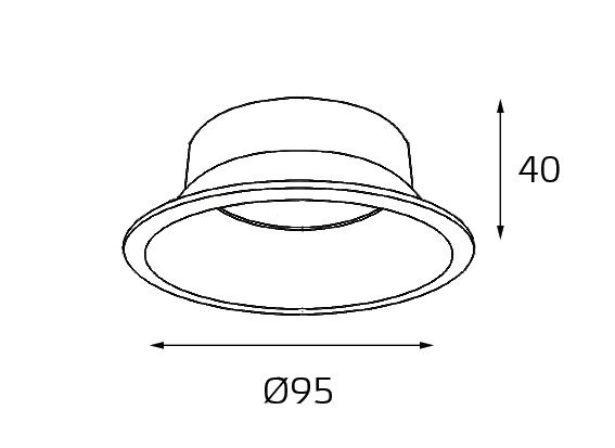 reflector for 3160 black Сменный отражатель для светильника 3160 Italline MG-31 reflector for 3160 black