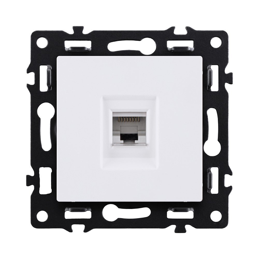 AS-017WH Розетка Ethernet RJ45 Cat.6, белый Kollinger Asthetik AS-017WH
