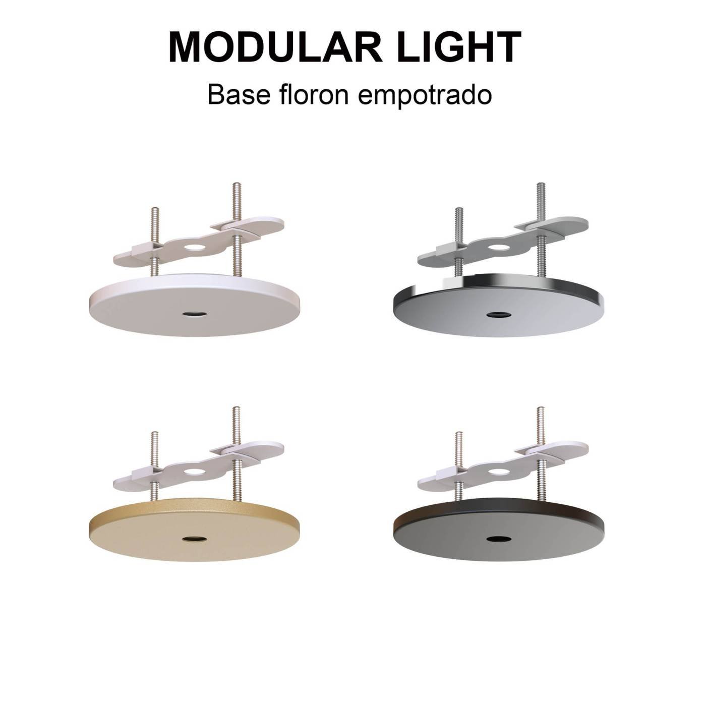 9360 Основание потолочное утопленное 1L MODULAR LIGHT FLORONES