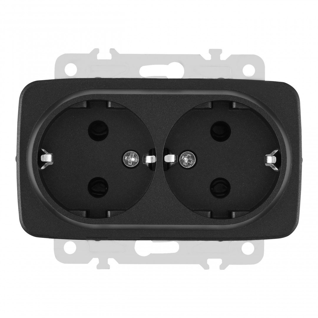 Розетка Arte Milano Am-205 205.40-2.black