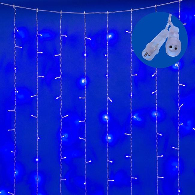 ULD-C3020-240/STK BLUE IP44 Занавес светодиодный со статическим свечением, 3х2м Uniel ULD-C3020-240/STK BLUE IP44