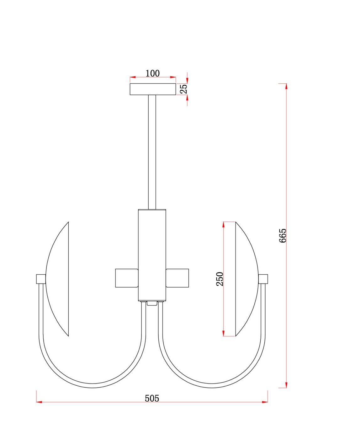 FR5320PL-04B Люстра на штанге Эллипс / Ellipse Freya FR5320PL-04B