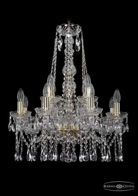 1413/8+4/200/h-66 G Подвесная хрустальная люстра 1413 Bohemia 1413/8+4/200/h-66 G