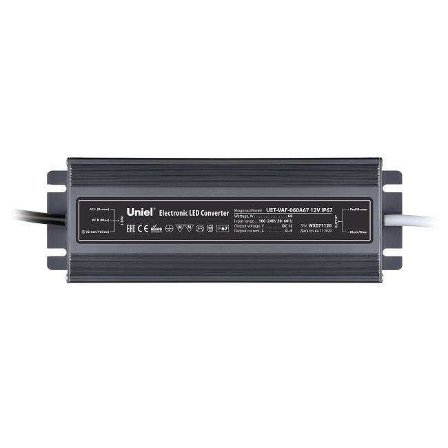 UET-VAF-100A67 12V IP67 Драйвер для LED ленты Uniel UET-VAF-100A67 12V IP67
