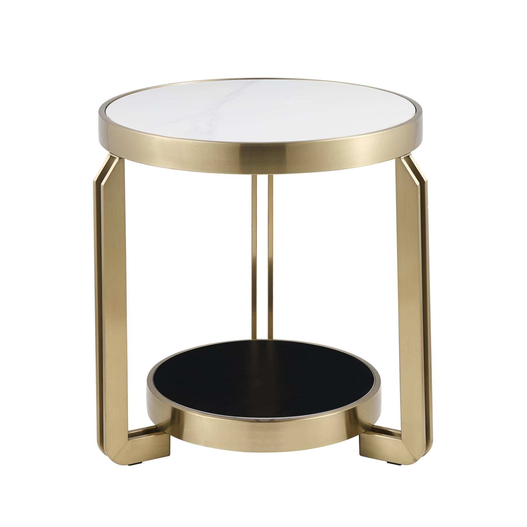 EET-316-BRCG white/black Журнальный стол Stool Group Калисто EET-316-BRCG white/black