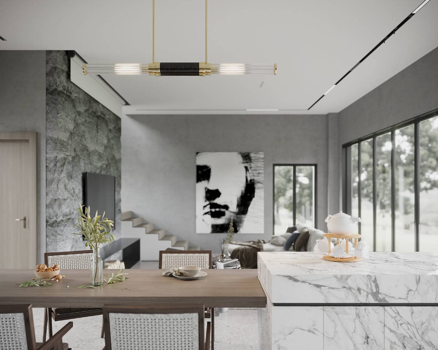 Светильник потолочный Kutek Izano IZA-ZWL-2(ZM/2)T