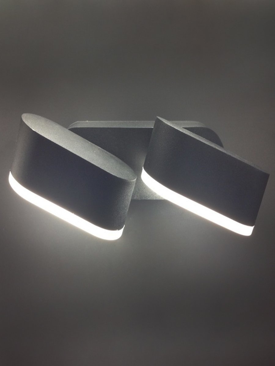 Уличный настенный светильник Elvan 820 GW-820A/2-12W-WW-Bk