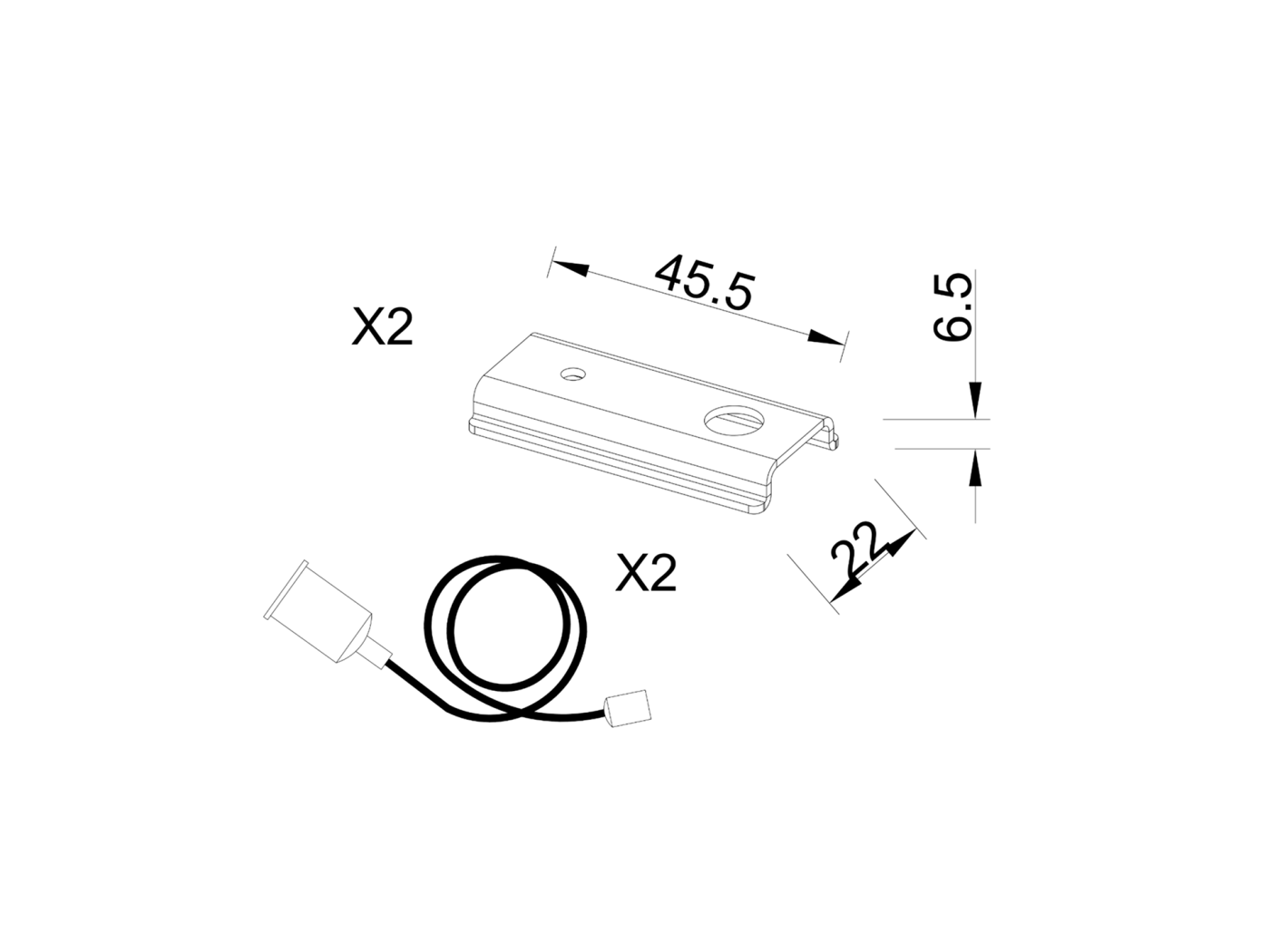 Система подвесов для шинопроводов, 1 м, SWG LUMKER 00-00013599
