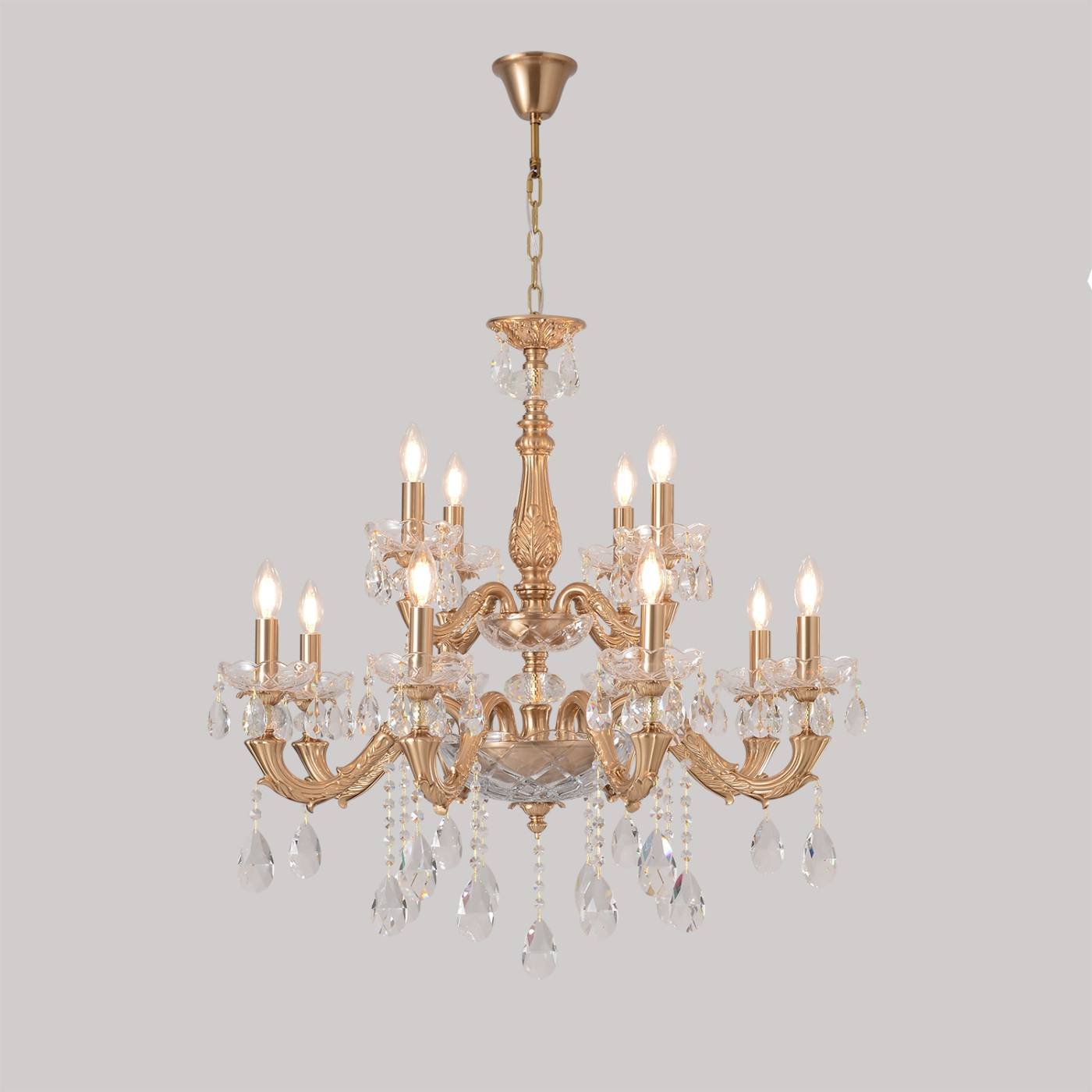 ELIZABETH SP8+4 BRASS Люстра Crystal Lux ELIZABETH SP8+4 BRASS