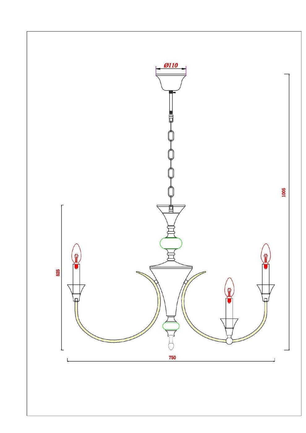 A4094LM-12PB Подвесная люстра Arte Lamp Collinetta A4094LM-12PB