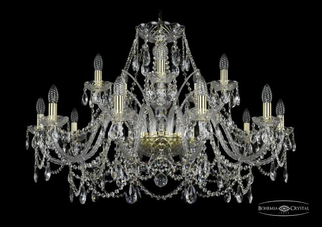 Подвесная хрустальная люстра 1411 Bohemia 1411/10+5/360 G