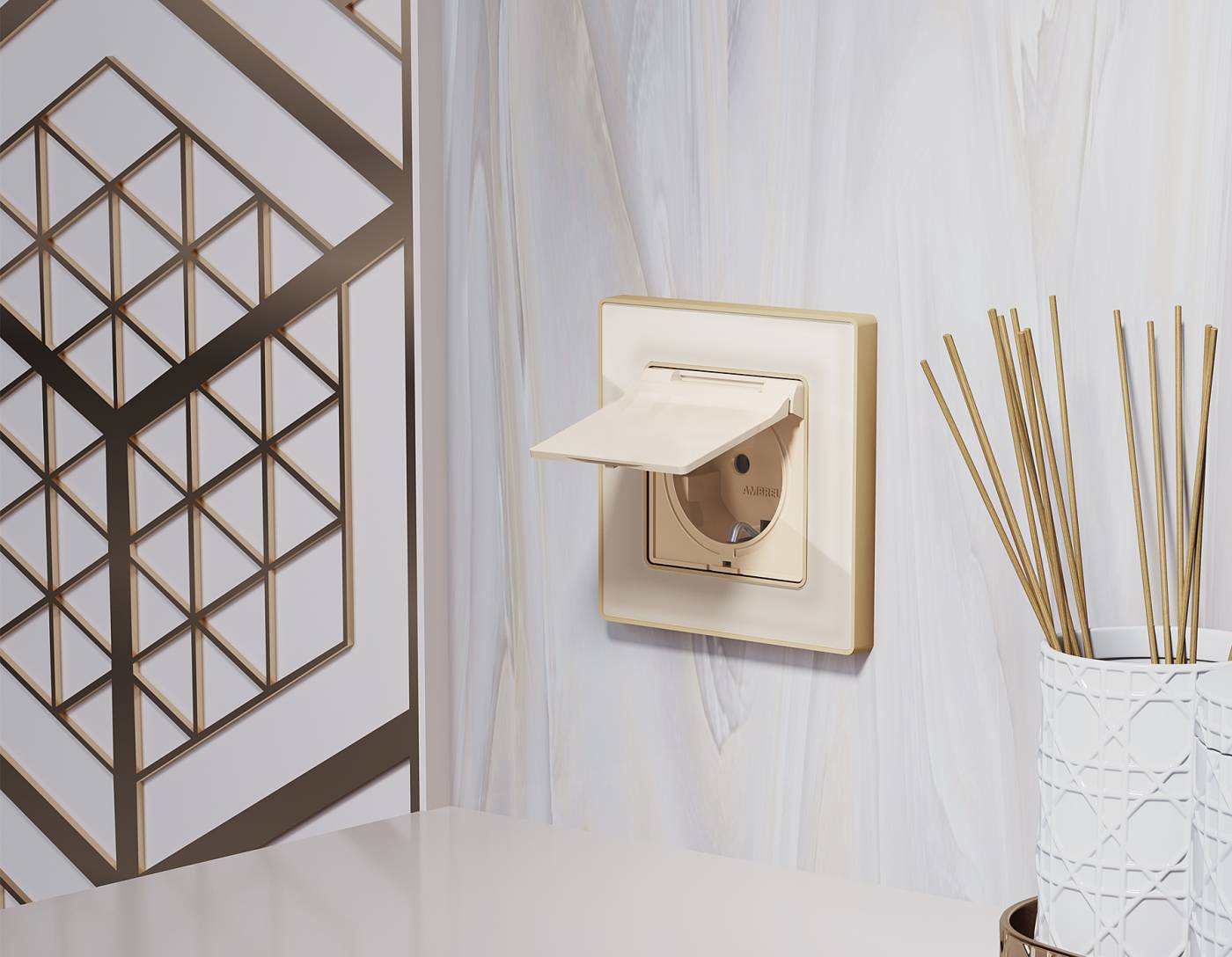 AP3080 Накладка на механизм Ambrella Volt ALFA AP3080