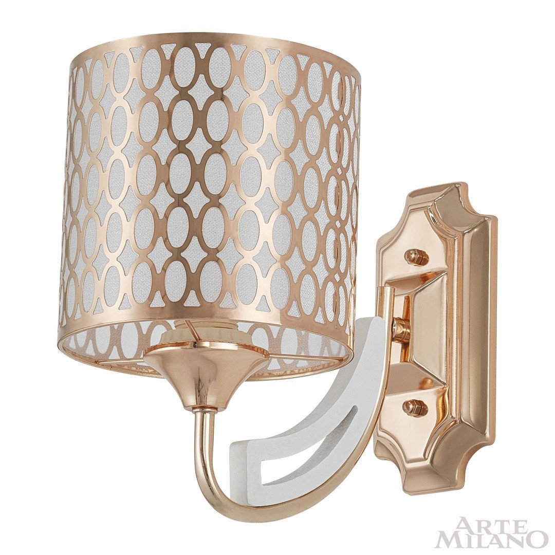 303387/1W Wh/Gd Настенное бра Arte Milano Florentia-3387 303387/1W Wh/Gd