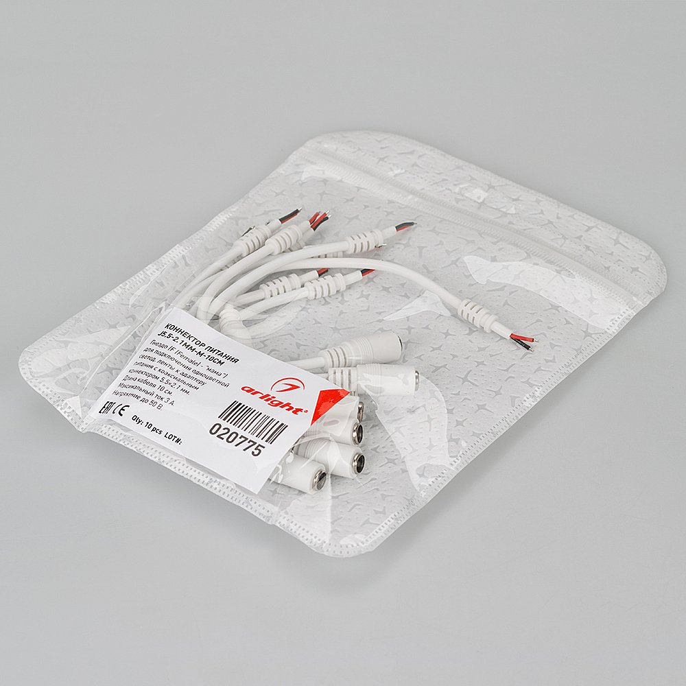 Гнездо (M (Mor) - мама) для подключения одноцветной светодиодной ленты к адаптеру питания Arlight 020775