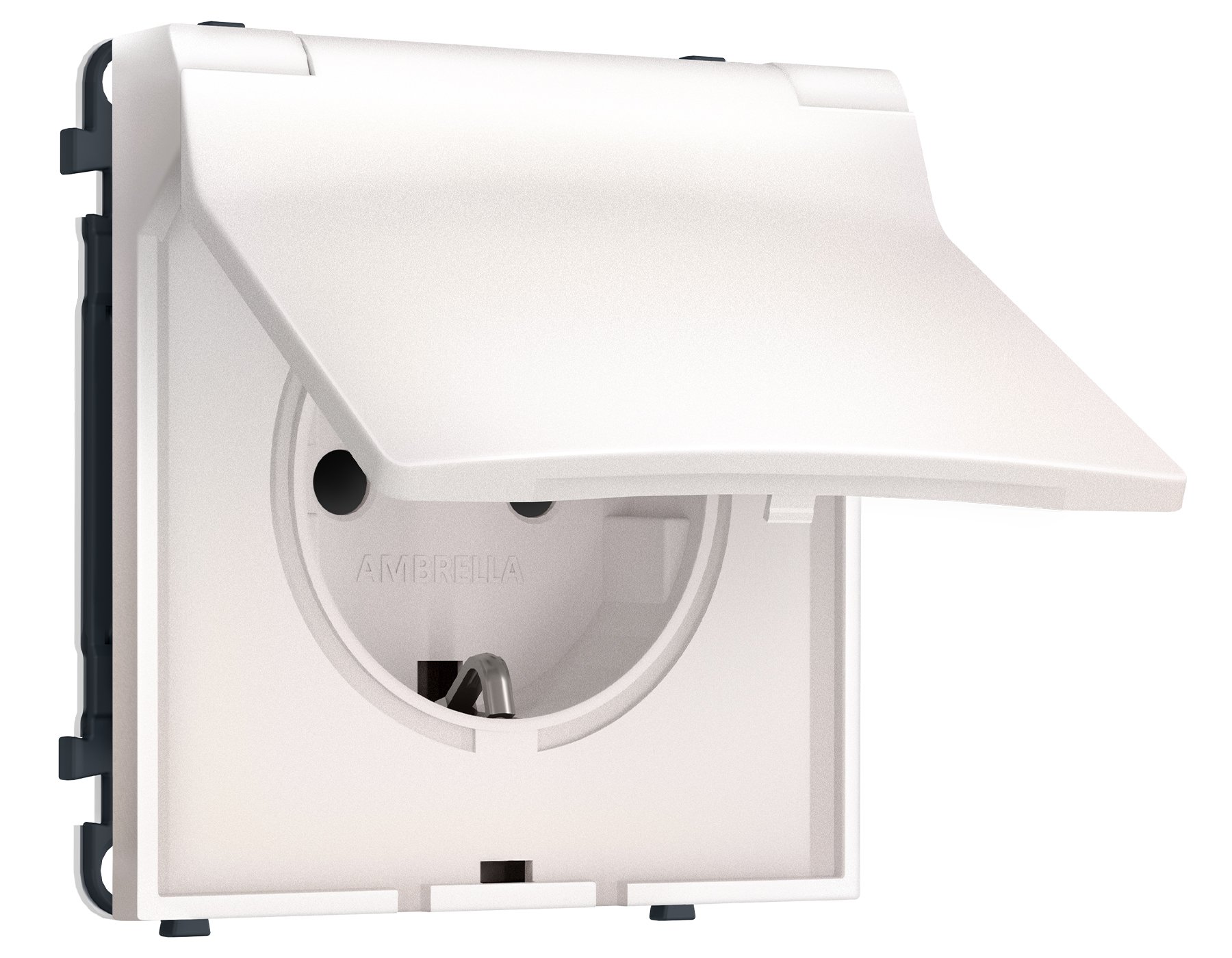 MS208010 MS208010 Комплект механизма электрической розетки SIGMA Жемчуг 50Hz 2P+E с/з с/ш и крышкой IP44 16A-250V QUANT PRO (SP2080, PR141)