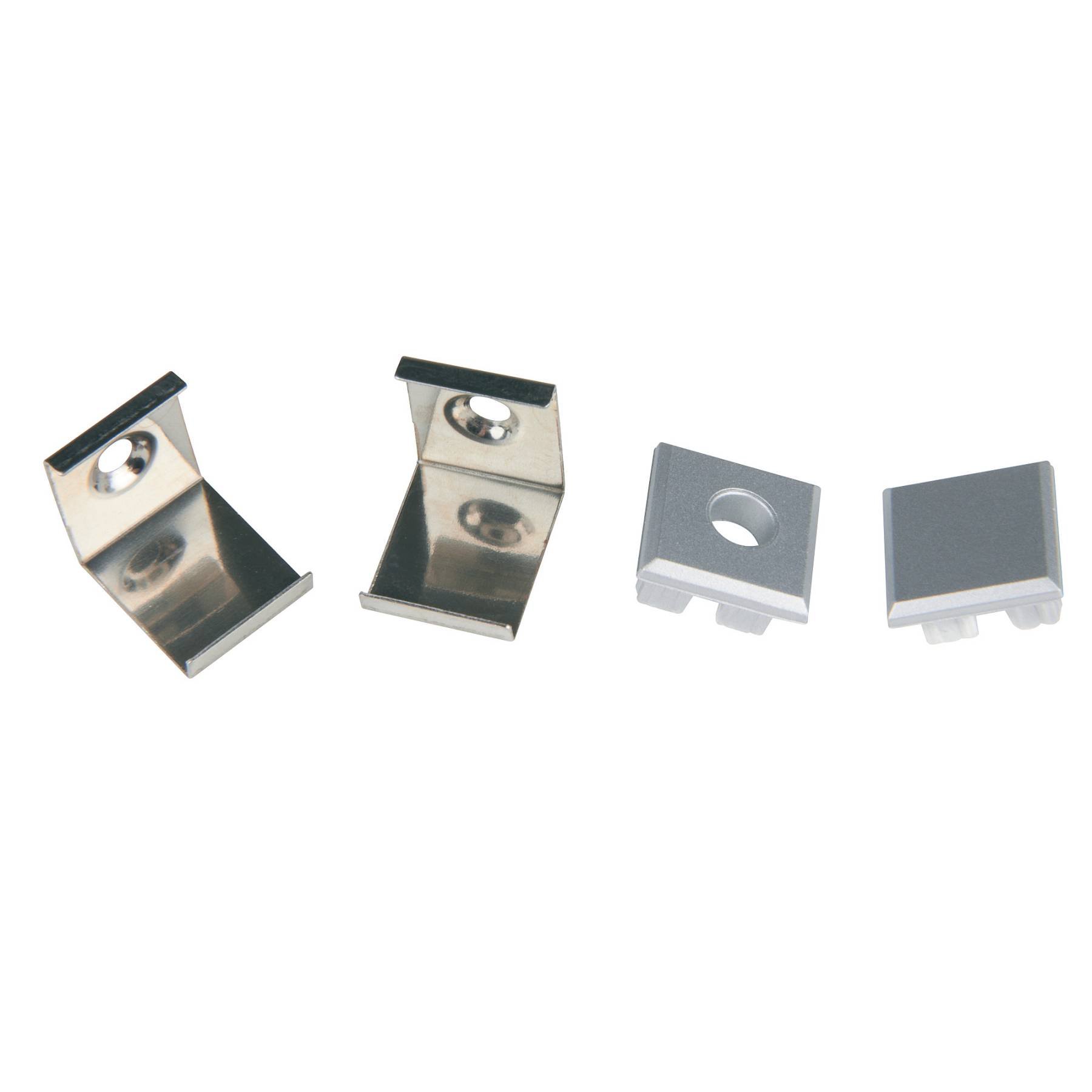 UFE-N05 SILVER A POLYBAG Набор аксессуаров для алюминиевого профиля Uniel UFE-N05 SILVER A POLYBAG