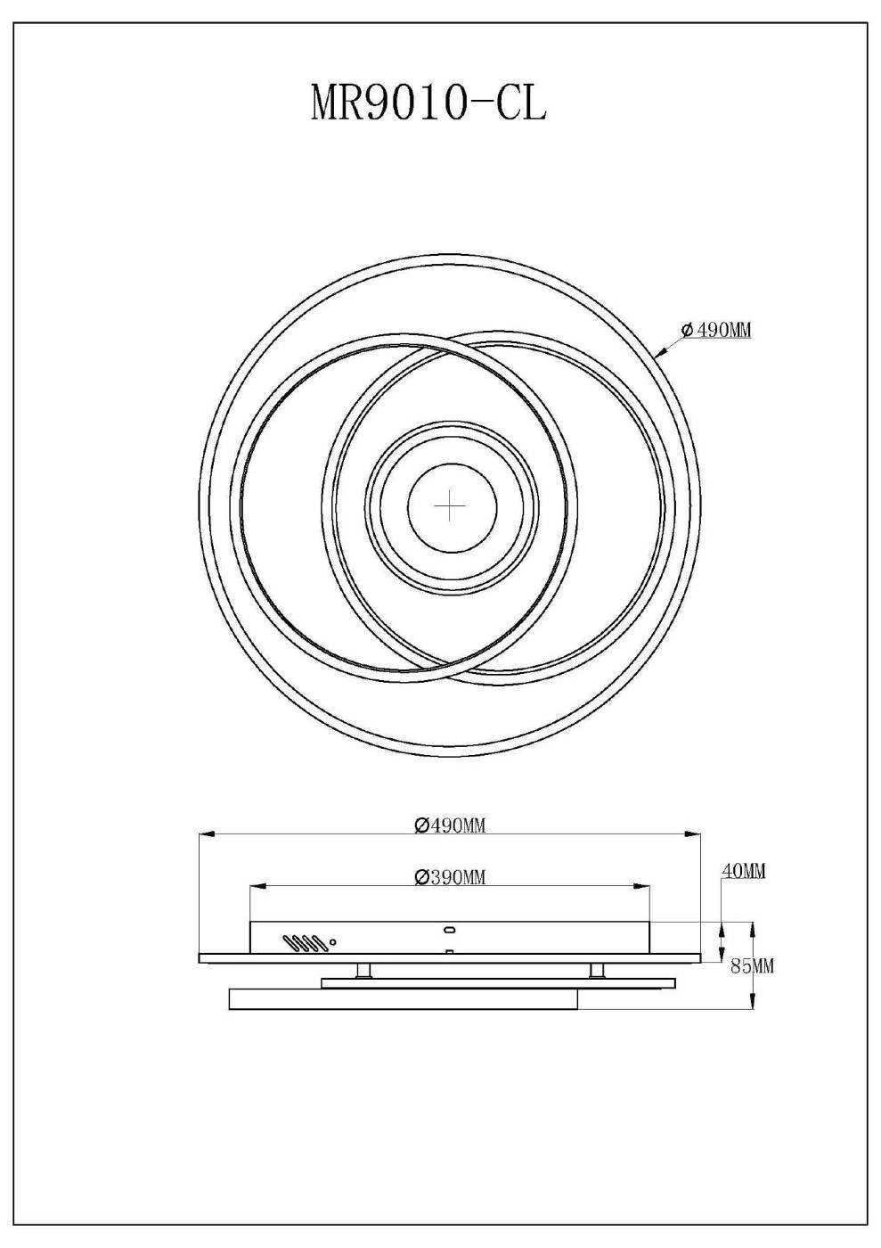 Светильник потолочный MyFar Galatea MR9010-CL