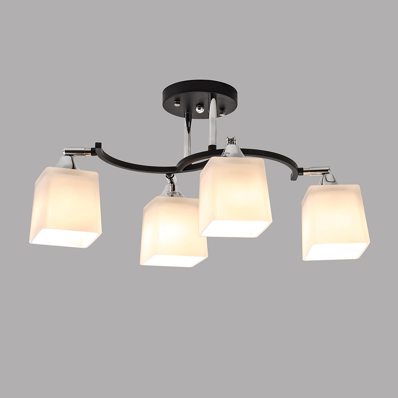 MD.6106-4-S-BK+CH Потолочная люстра IMEX MD.6106-4-S-BK+CH