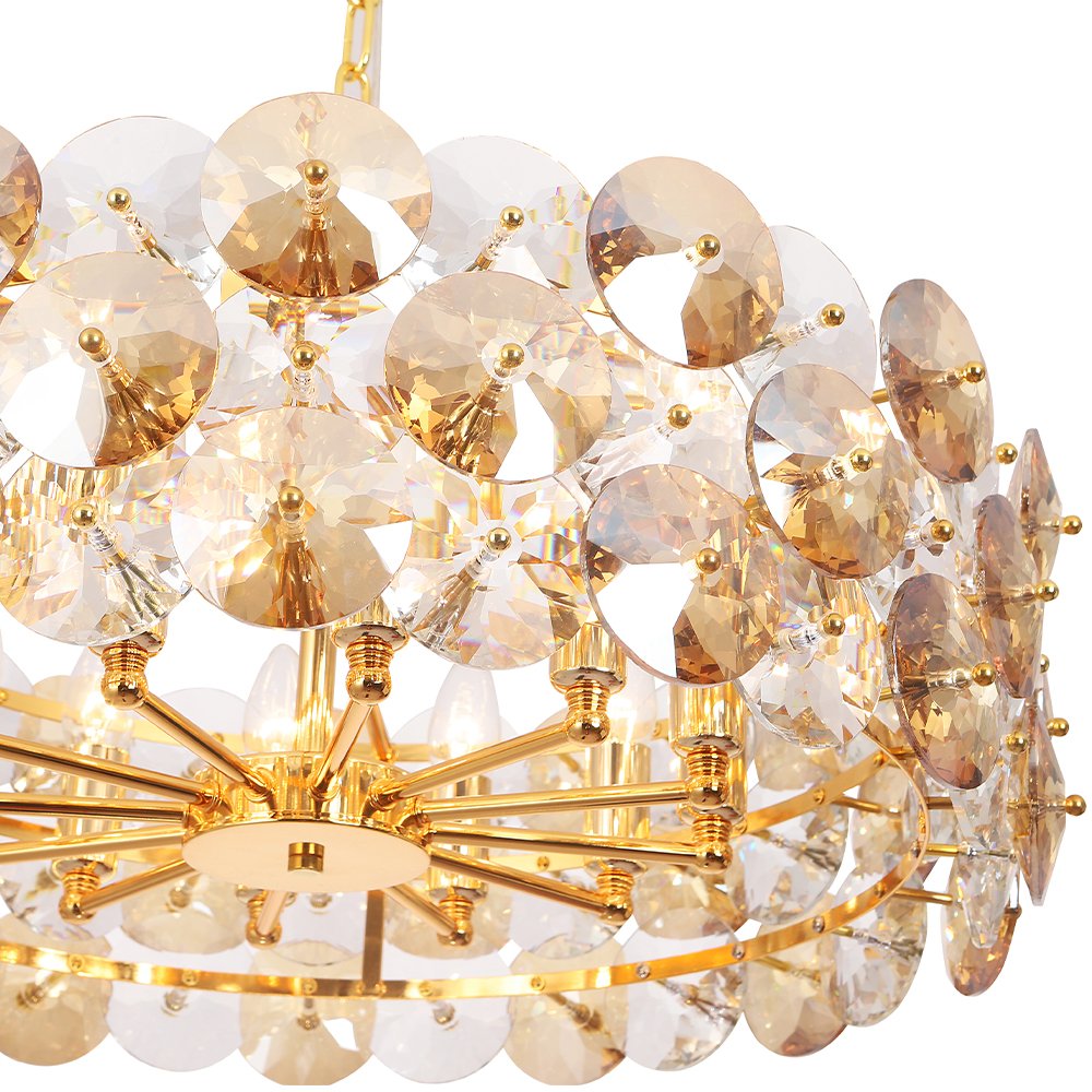 Подвесная люстра Crystal Lux Crystal CRYSTAL SP12 GOLD