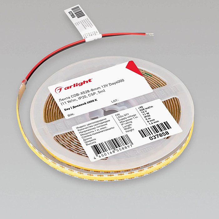 Светодиодная лента Arlight Cob Открытая 037858