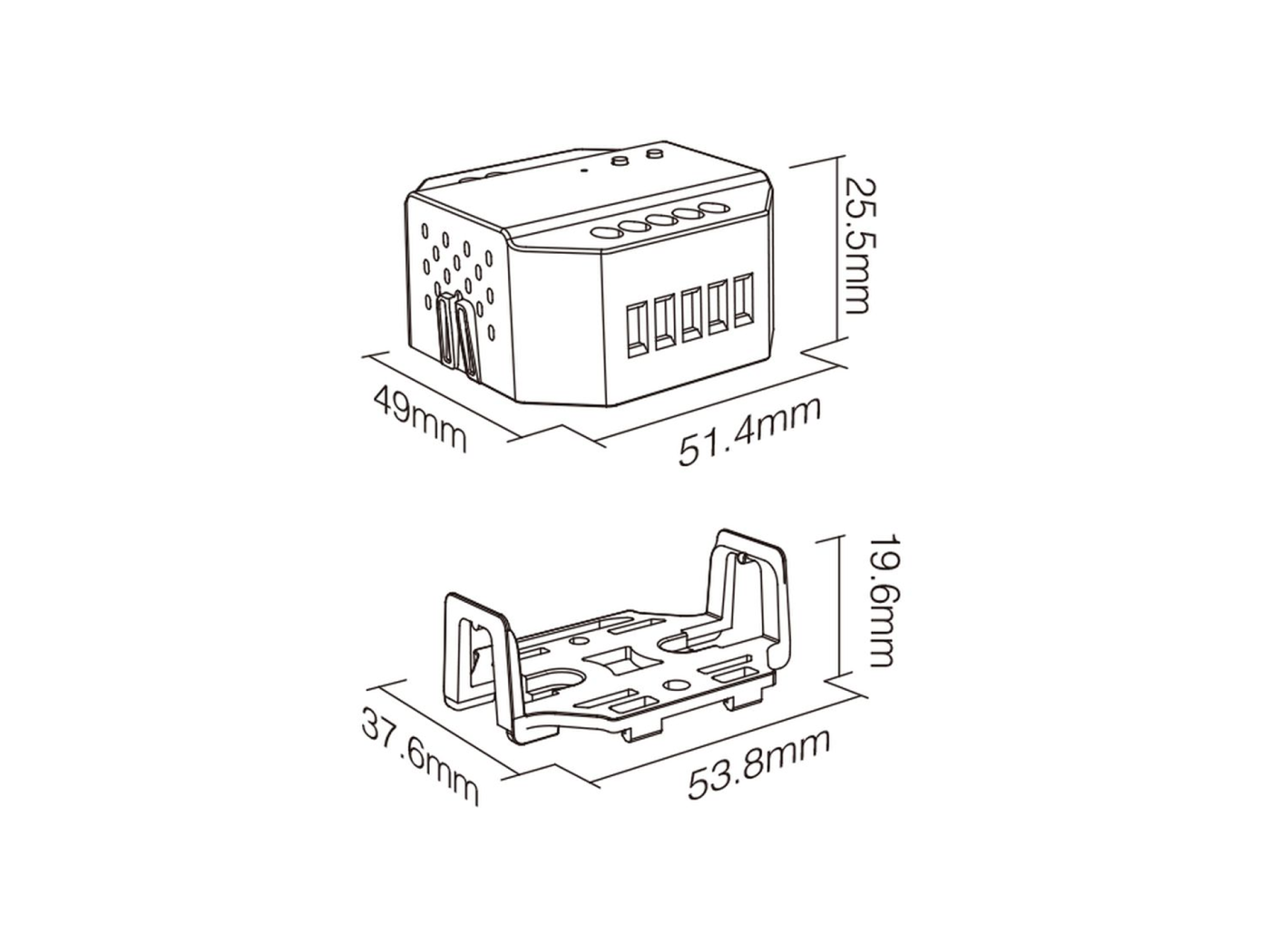 Универсальный диммер Quick control TRIAC 220В, Zigbee 3.0 + 2.4G + Push, SWG Standard 00-00038613