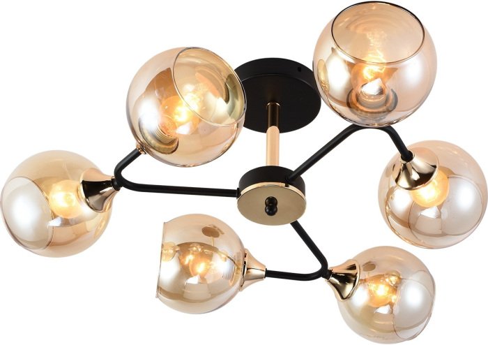 Потолочная люстра 01339-0.3-06 BK+FGD